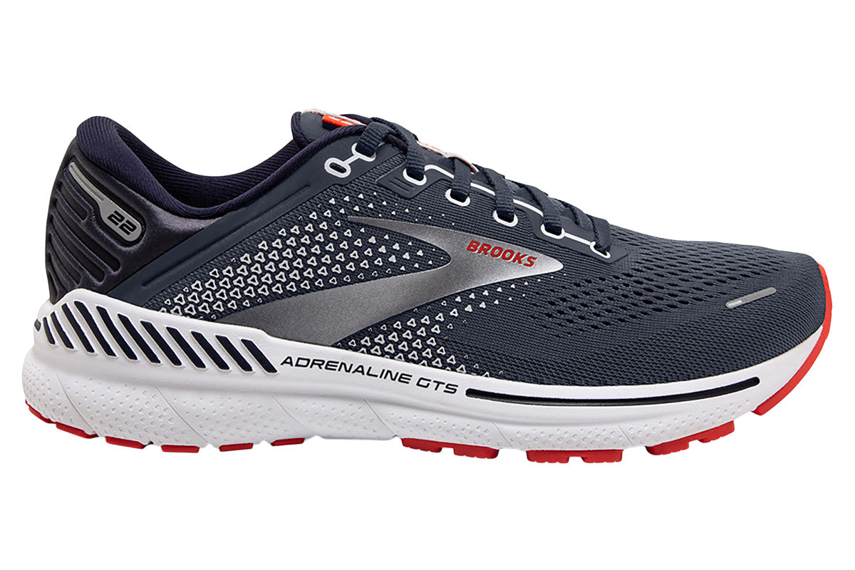 Brooks Adrenaline GTS 22 B Oyster/india Ink/blue Mens