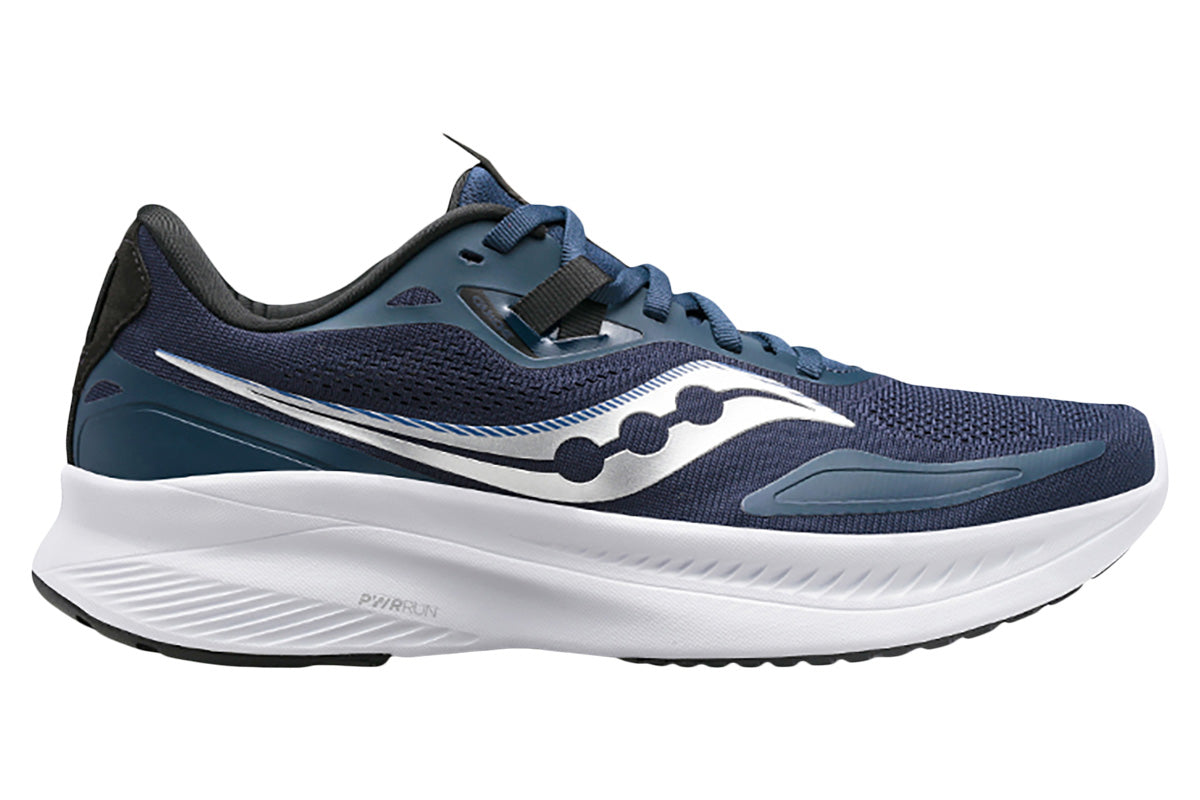 Saucony Guide 15 D Navy/Silver Mens