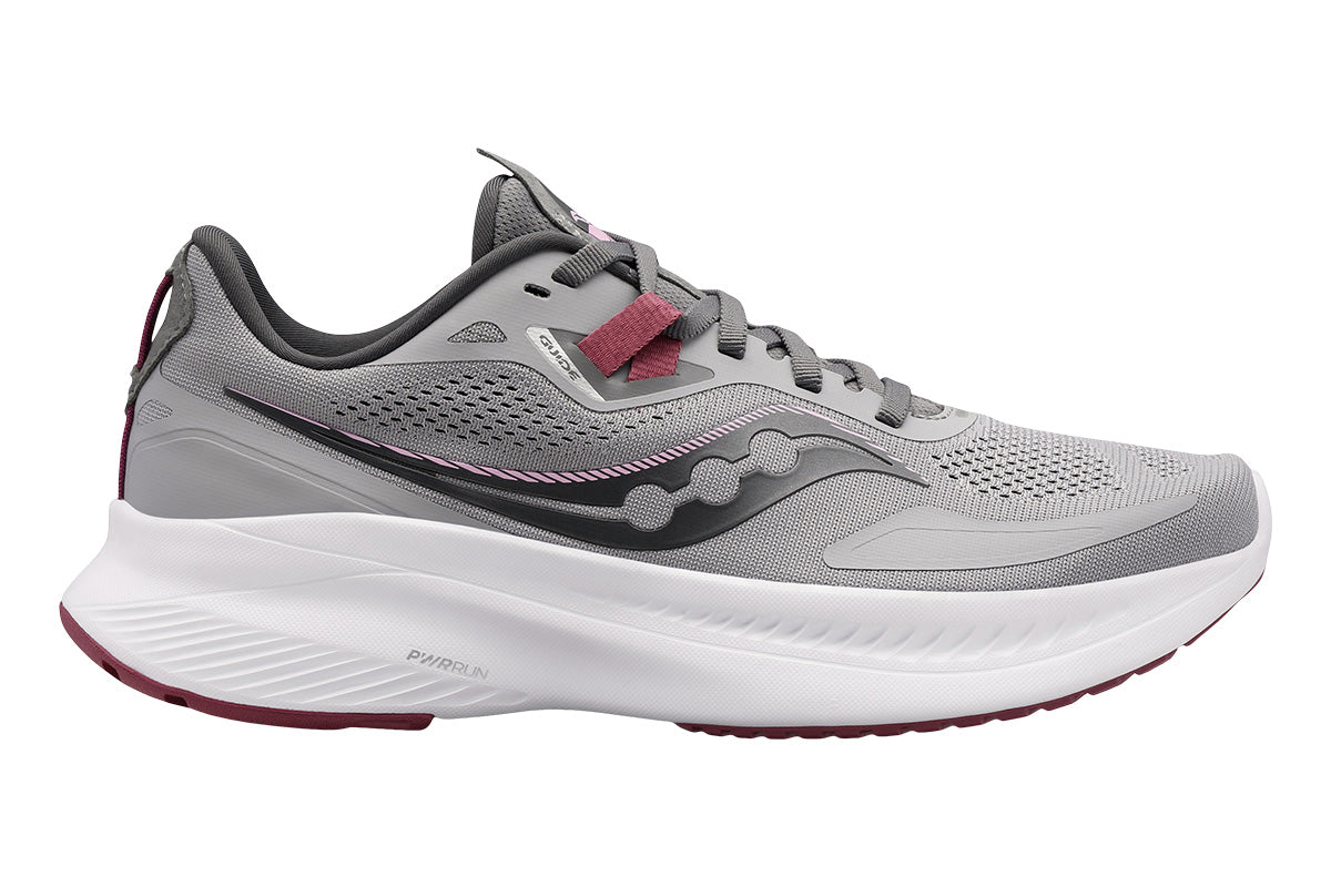 Saucony Guide 15 B White/Rose Gold Womens