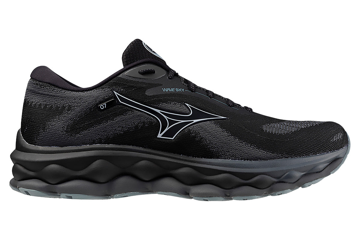 Mizuno Wave Sky 7 2E Black/Glacial Ridge/Stormy Weather Mens