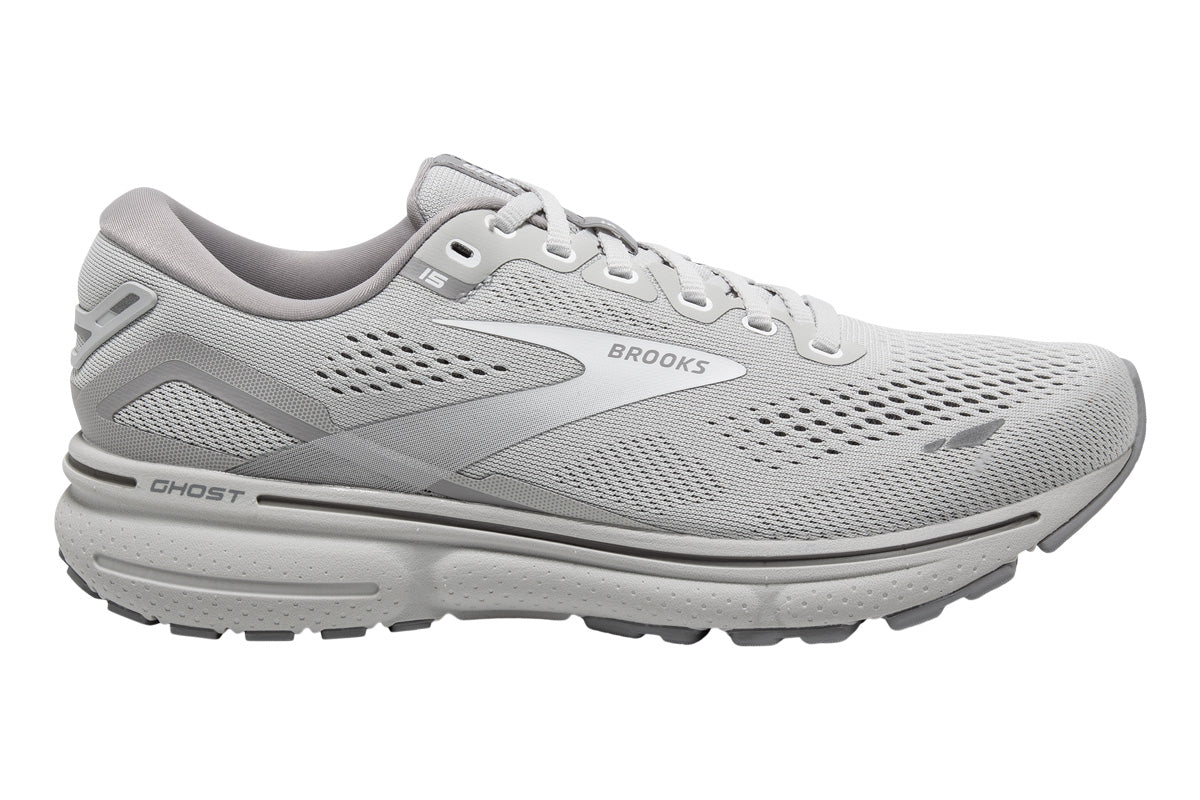 Brooks Ghost 15 D Oyster/Alloy/White Womens