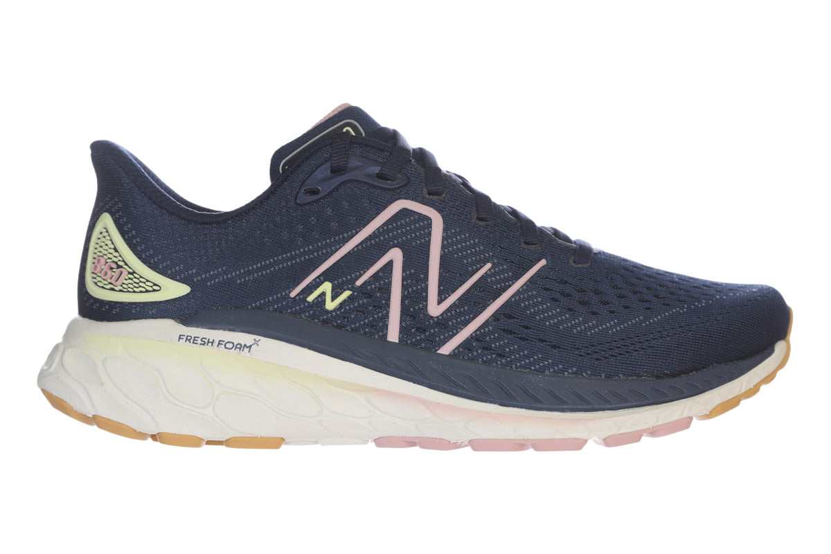 New Balance 860v13 B Light Grey/Bright Yellow Womens