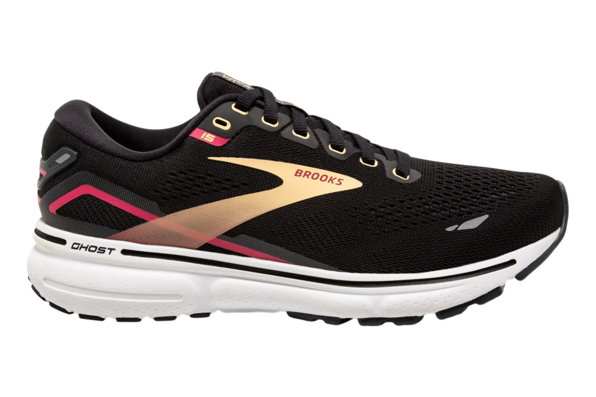 Brooks Ghost 15 D Black/White Womens