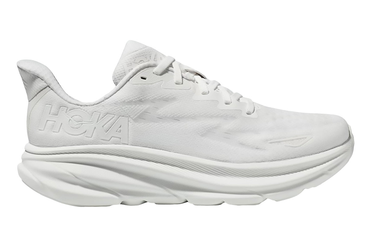 Hoka Clifton 9 B Black/White Womens