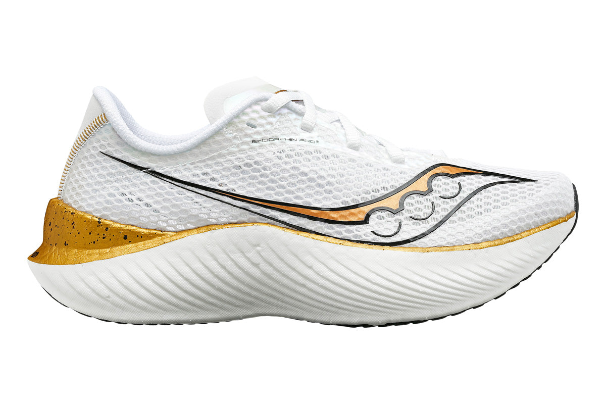 Saucony Endorphin Speed 3 B White/Gold Womens