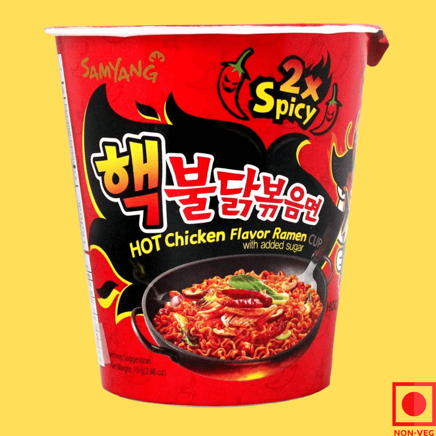 Samyang Spicy HOT Chicken Flavor Ramen Cup 70g (Imported)