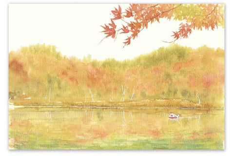 四尾連湖の秋