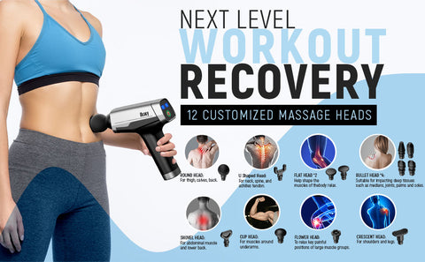 olsky deep tissue handheld electric body back massage gun for athletes –  iolsky