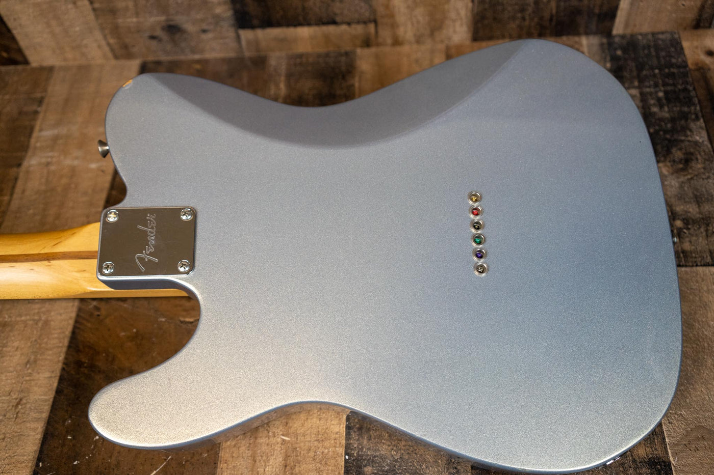 Fender Standard Telecaster HH 2015 Ghost Silver Rosewood Fretboard Rare