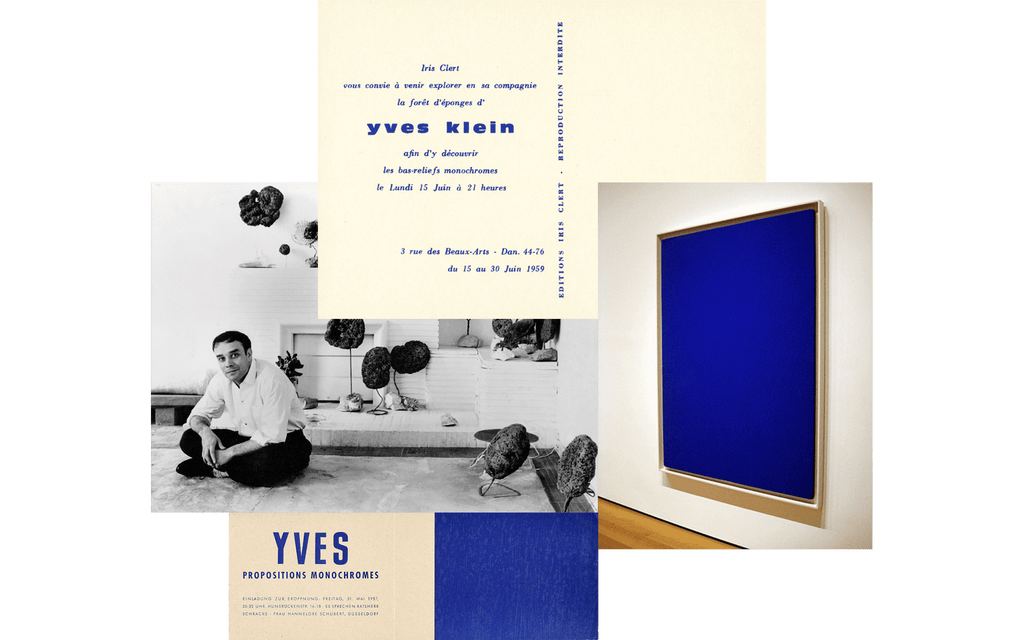 Yves Klein Blue Collage