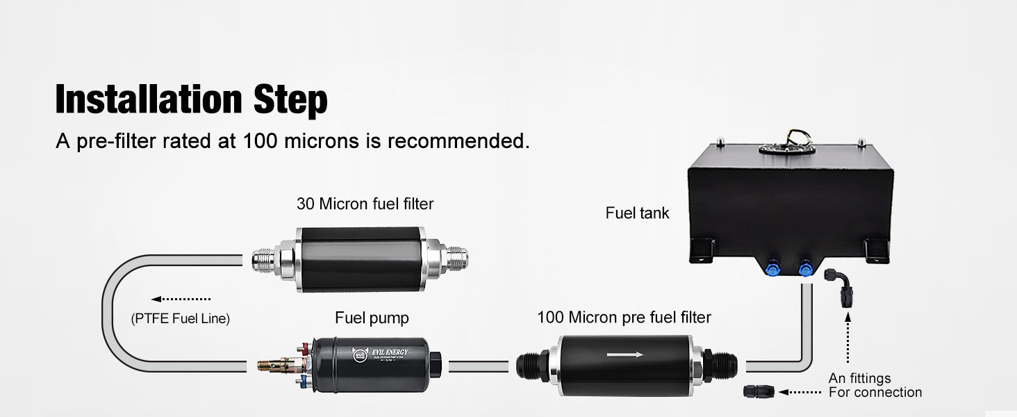 EVIL ENERGY Intank Electric Fuel Pump Kit Compatible with Toyota Honda  Mazda Lexus – EVILENERGY