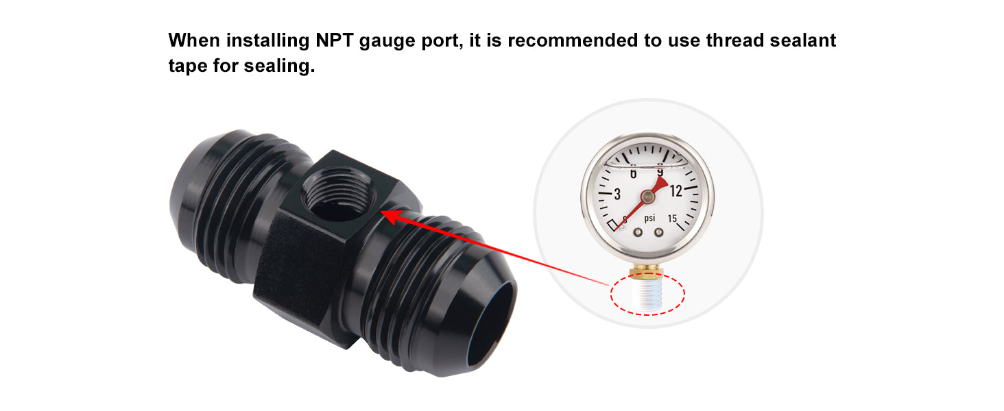 EVIL ENERGY 1 8 npt fuel pressure gauge adapter