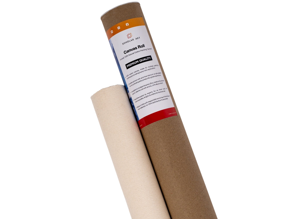 320g triple primed unbleached 100% Cotton Canvas Roll With Medium Texture  For Oil/Acrylic Painting - Fine Art Supplier - Shanghai Beaux-Arts Art  Materials