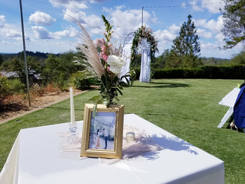 Smaller Bud Vases Centerpiece