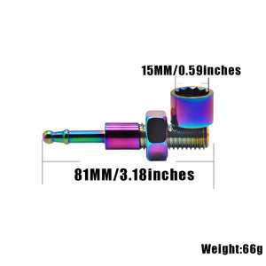 新款金属烟斗 炫彩螺丝造型烟具 metal pipe Dazzle 跨境货源