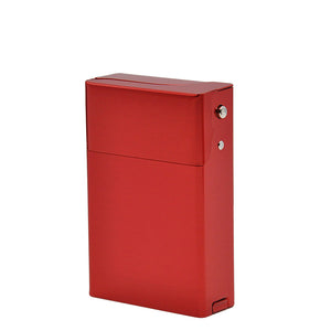 20支装铝合金烟盒 卡扣设计金属铝制收纳烟盒Cigarette case