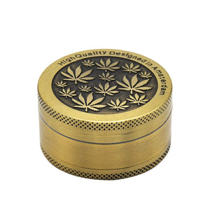 金币磨烟器3层直径48mm 锌合金材质研磨器 herb grinder