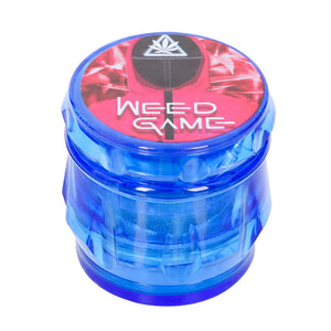 weed game新款 小号鼓型磨烟器 43mm四层塑料磨烟器 尖齿碎烟器 Grinder