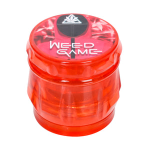 weed game新款 小号鼓型磨烟器 43mm四层塑料磨烟器 尖齿碎烟器 Grinder