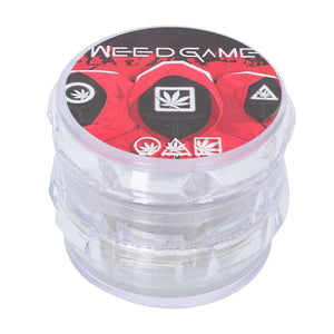 weed game新款 四层塑料55mm鼓型磨烟器 磨烟器烟具 尖齿碎烟器 Grinder