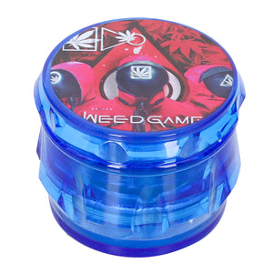 weed game新款 四层塑料55mm鼓型磨烟器 磨烟器烟具 尖齿碎烟器 Grinder