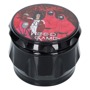 weed game新款 四层塑料55mm鼓型磨烟器 磨烟器烟具 尖齿碎烟器 Grinder