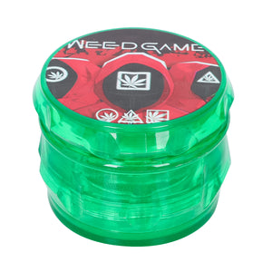 weed game新款 大号四层塑料60mm鼓型磨烟器 带滤网尖齿碎烟器 Grinder