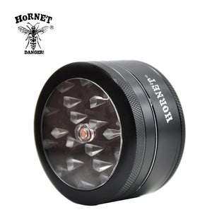 开窗三层磨烟器金属直径53mm 研磨器 herb Grinder