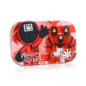 weed game系列马口铁密封药盒 防潮 烟草盒 储物盒 Tobacco box