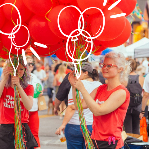 Marketing and sale balloon decorators