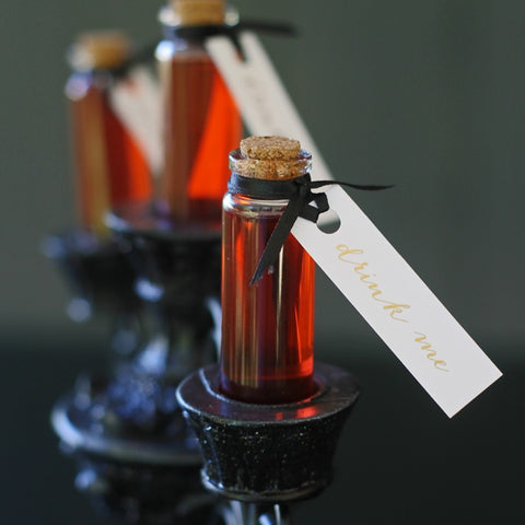 Widow venom cocktail vial halloween party favors