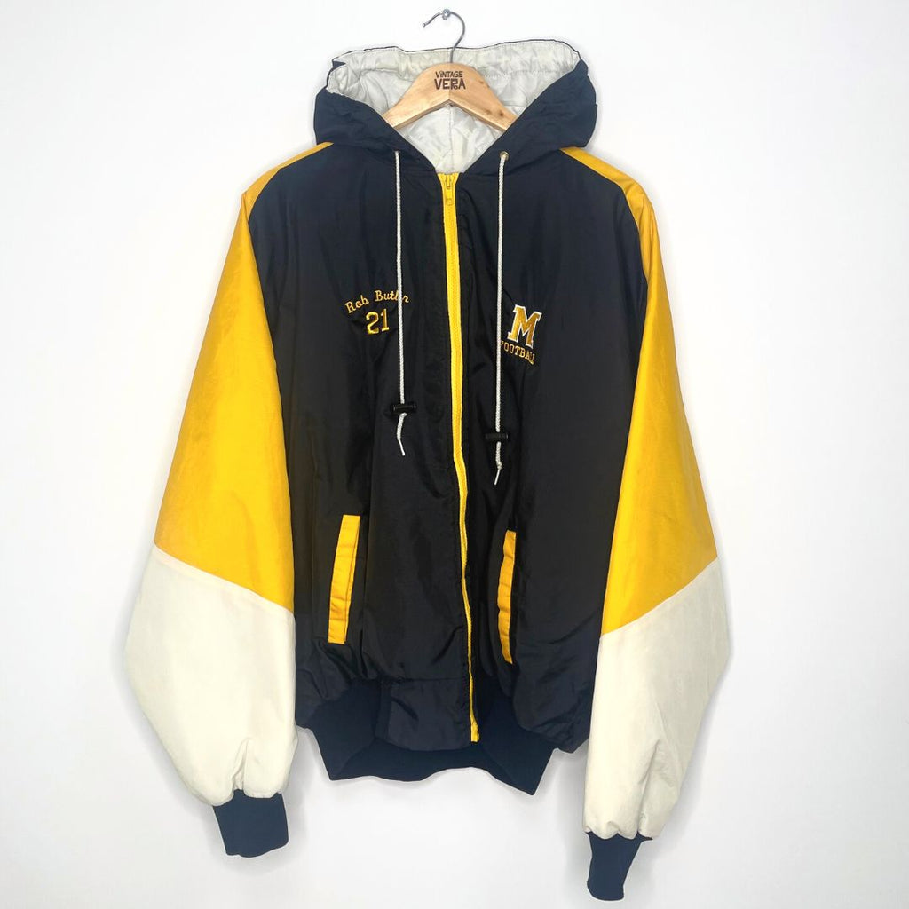 Adidas Navy/Yellow Coat - VintageVera