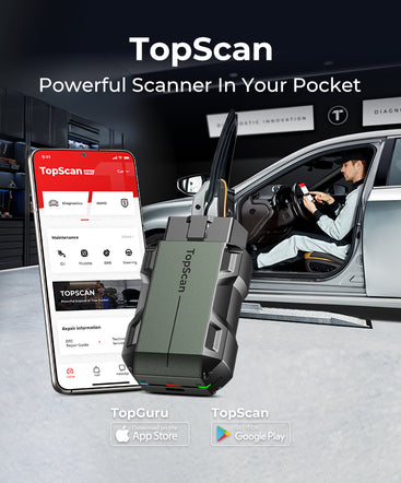 TopScan Pro- Pocket-Size Bluetooth Scan Tool w/Bi-Directional Controls –  Techs Choice Tools & Equipment