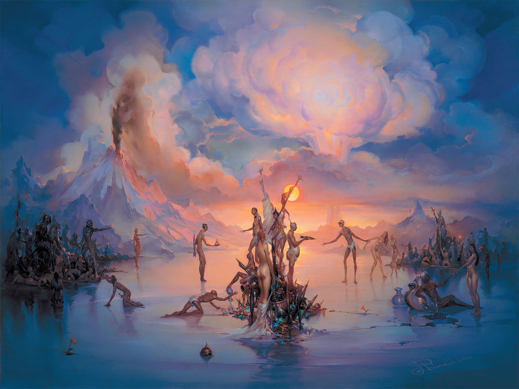 John Pitre's masterpiece named "Politics" that portrays the complexity of global politcs and the consequences of making mistakes.