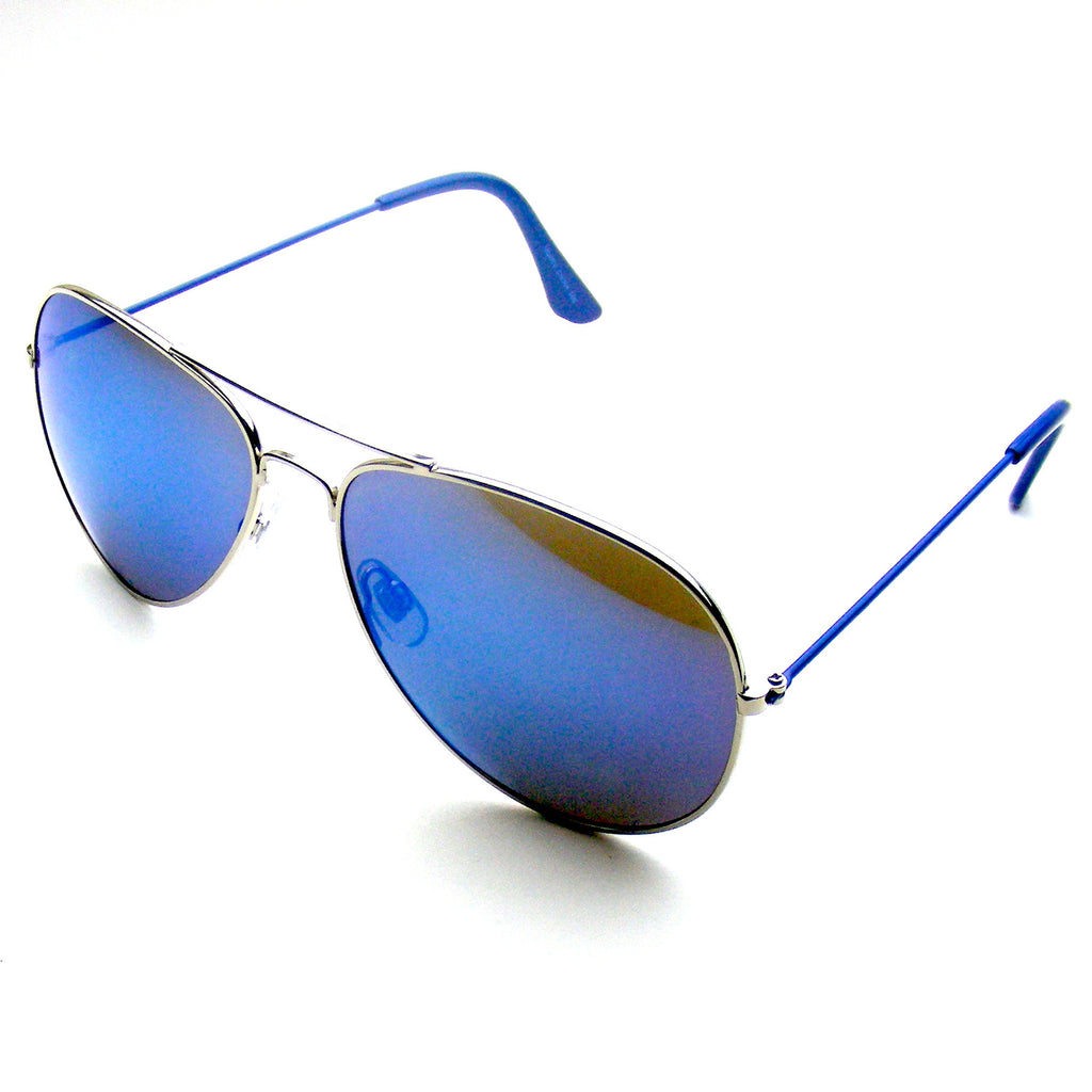 Mirrored Aviator Sunglasses 