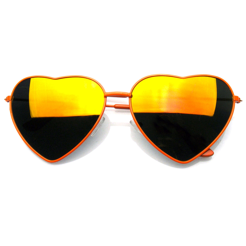 heart shaped sunglasses mirror