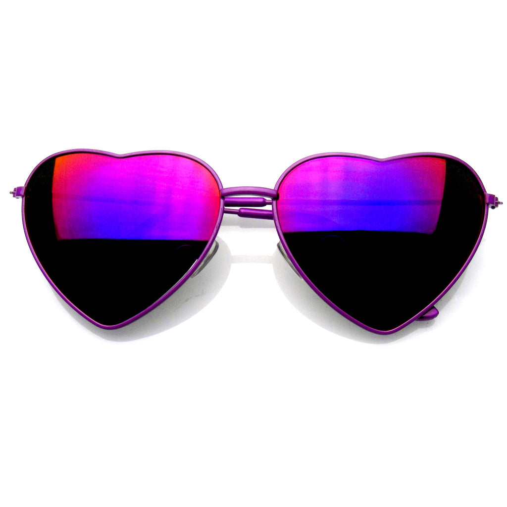 heart shaped sunglasses mirror