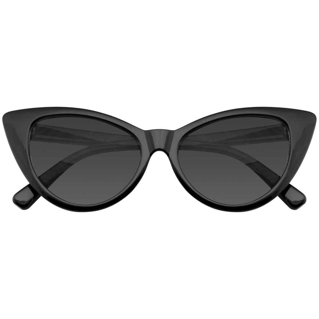 Retro Cat Eye Sunglasses Emblem Eyewear Red Womens Fashion Hot Tip Vintage Pointed Cat Eye