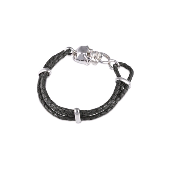 Deakin & Francis Leather Skull Bracelet – Royal Jewelers