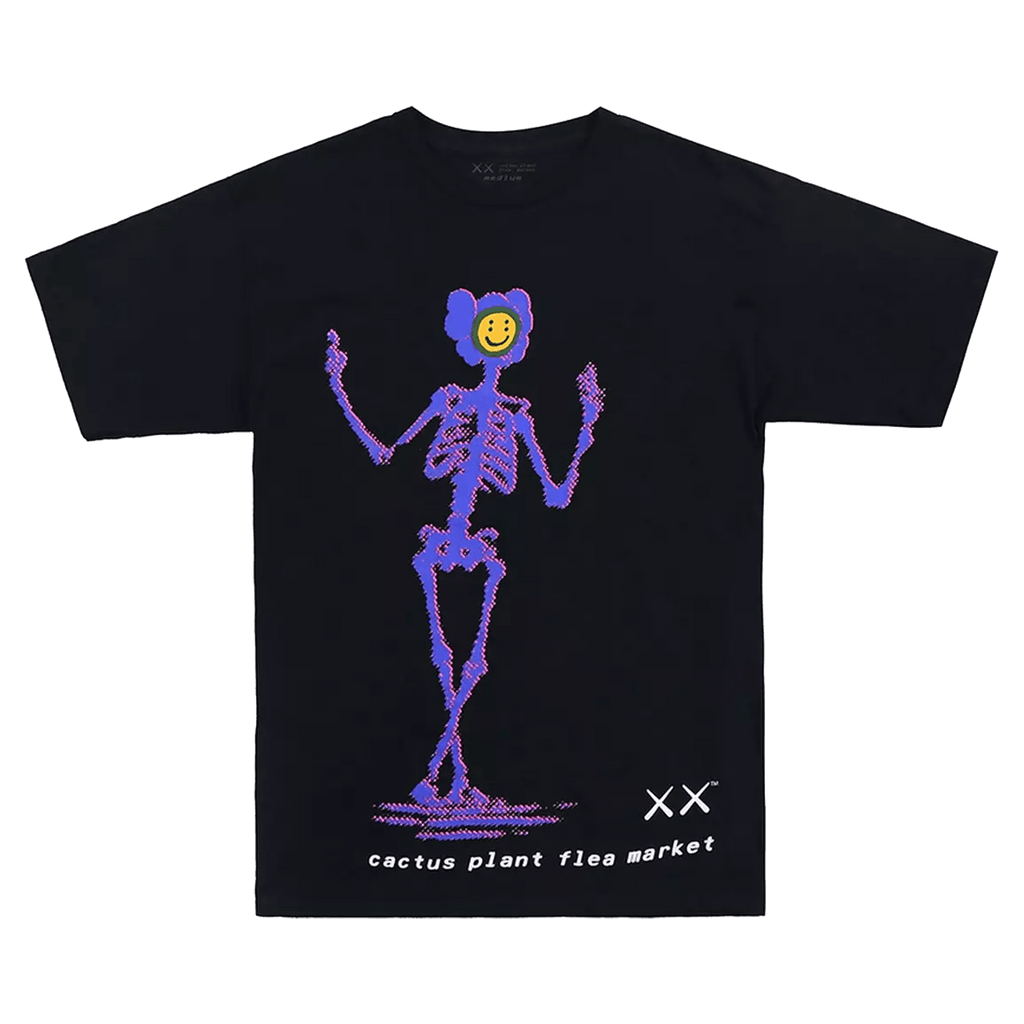 KAWS x Cactus Plant Flea Market T-Shirt Black – Kick Game