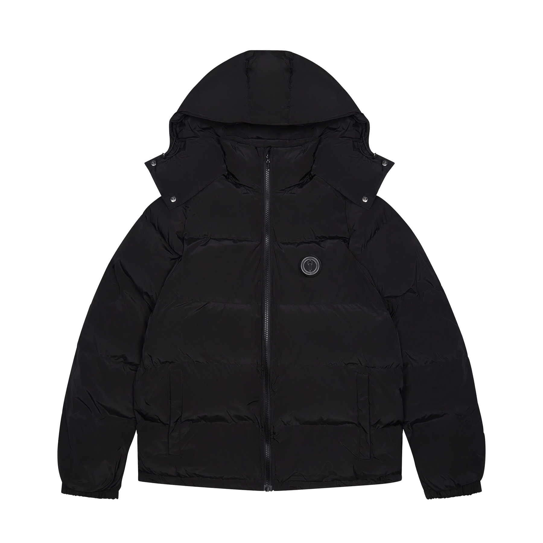 Trapstar Irongate Detachable Hooded Puffer Jacket - Blackout Edition ...