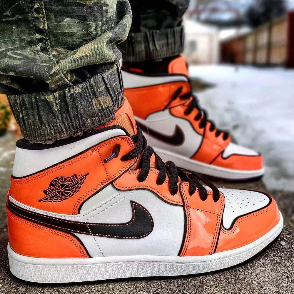 turf orange mid jordan 1