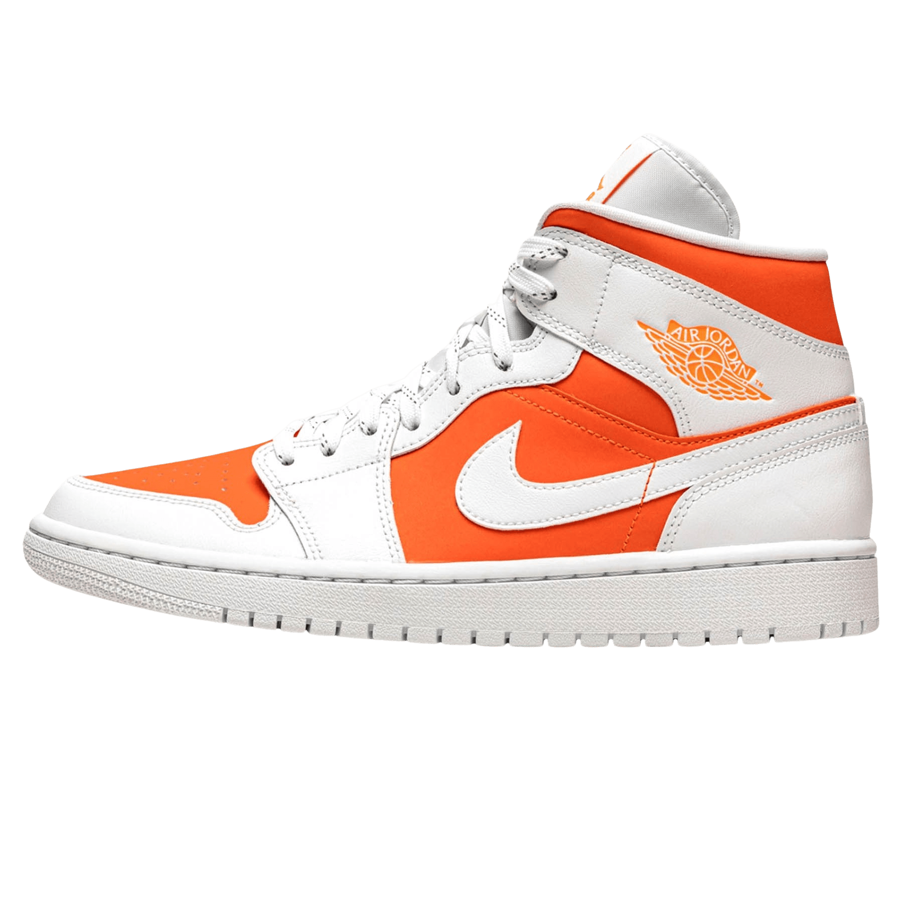 bright orange jordans