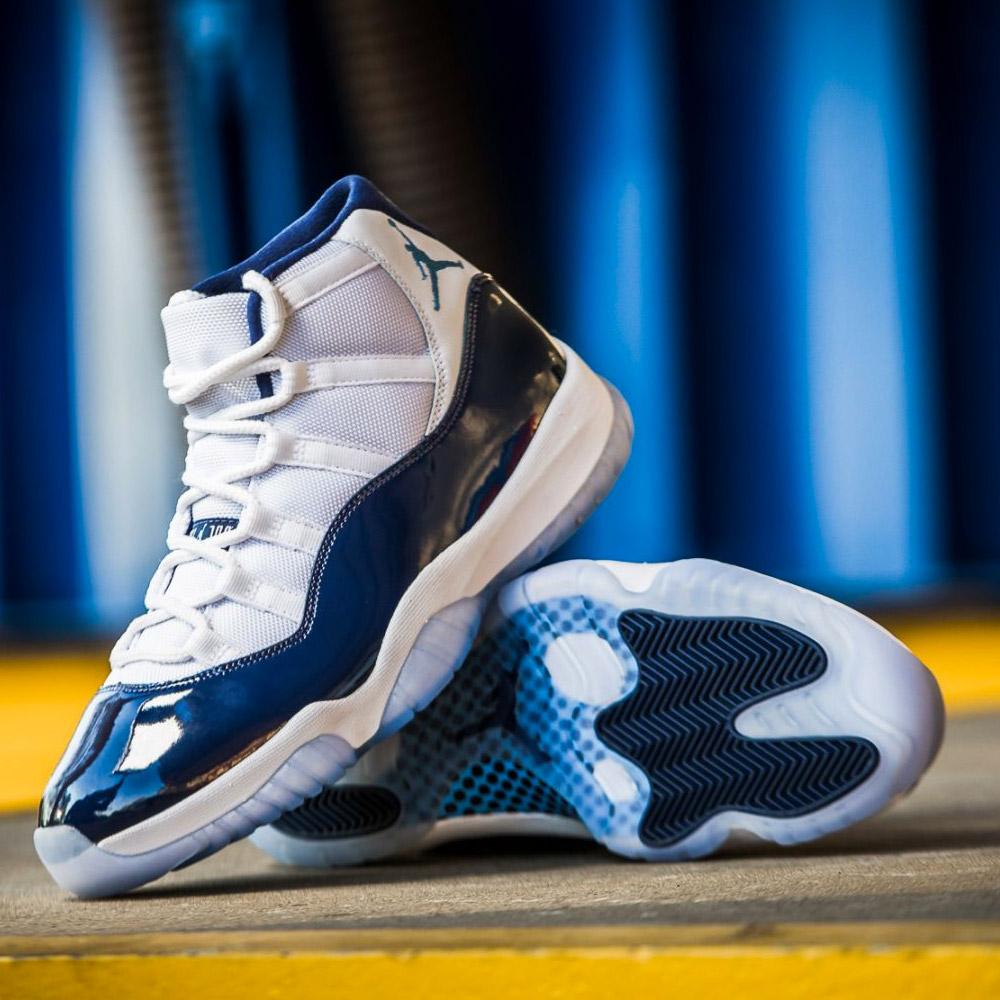 jordan 11 retro blue and white