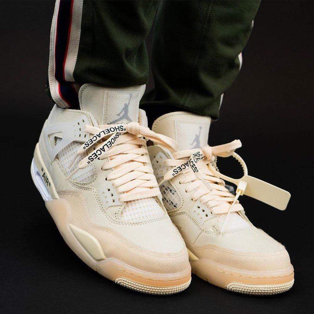 OFF-WHITE x Wmns Air Jordan 4 SP 'Sail' – Kick Game