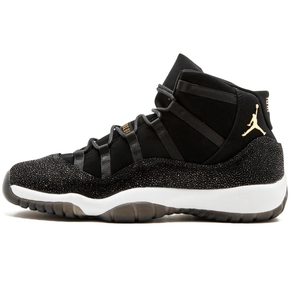 black and gold jordan's 11