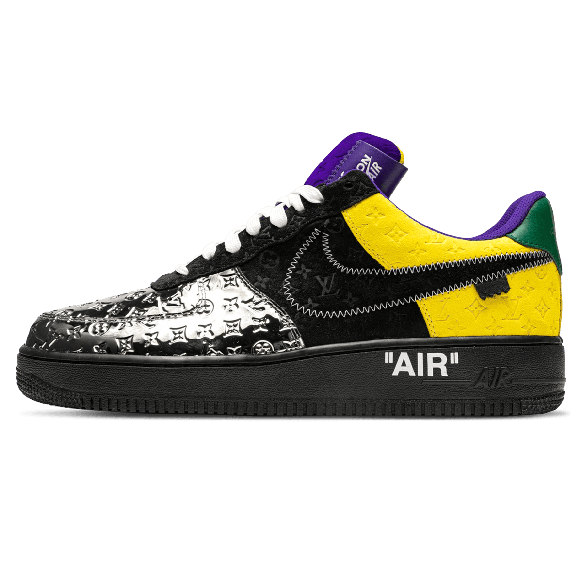 Louis Vuitton Nike Air Force 1 Low By Virgil Abloh White Comet Red