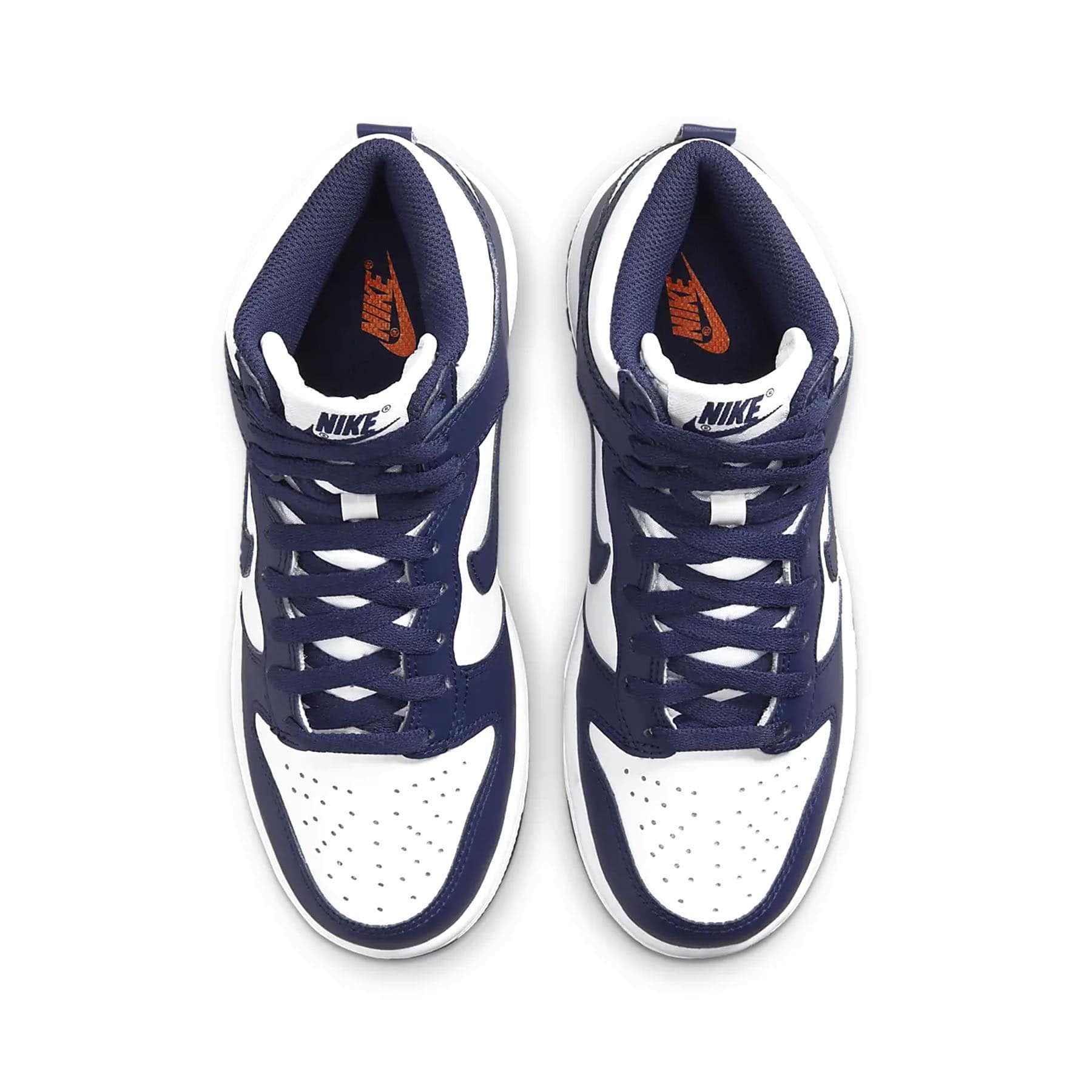 navy nike dunks high