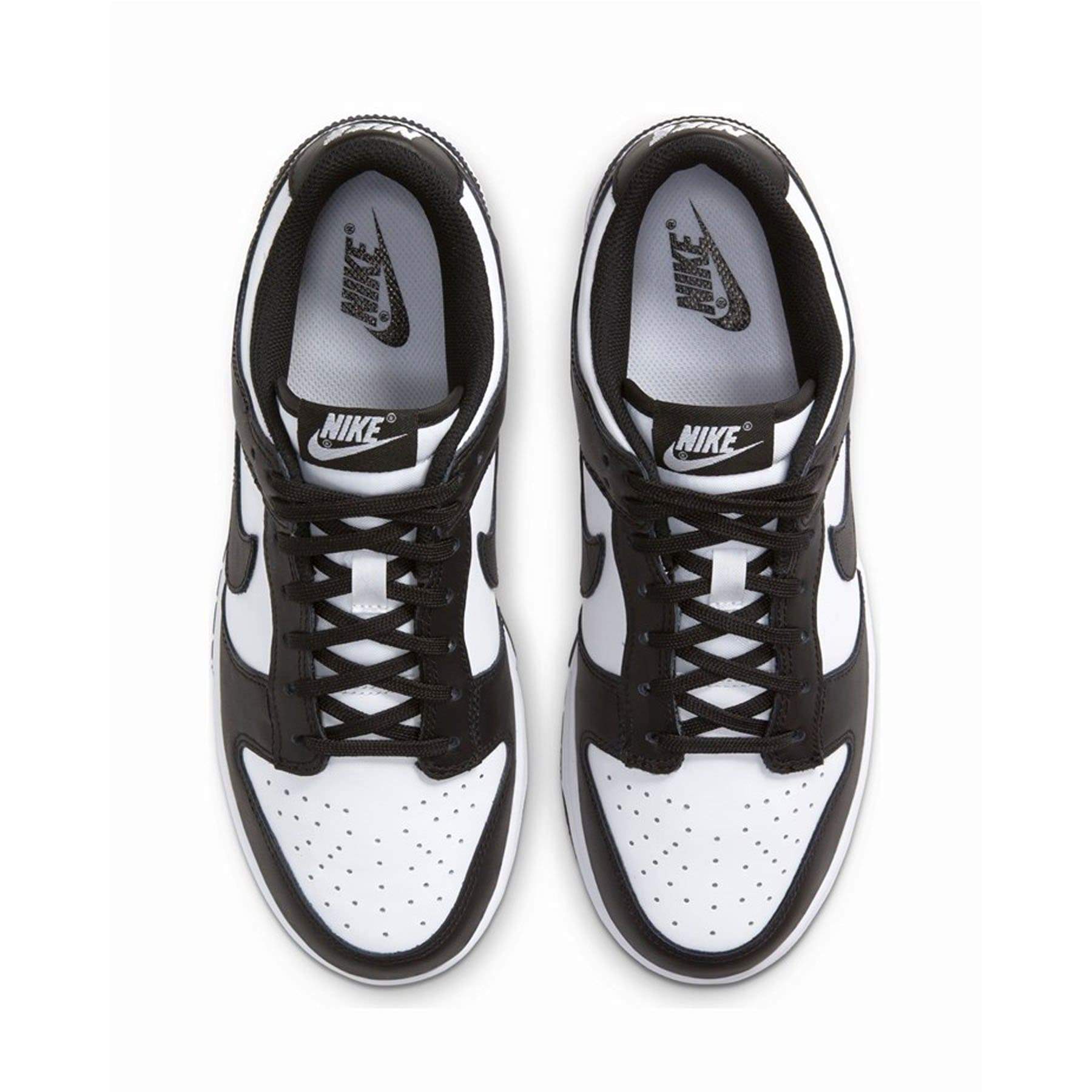 black and white low cut dunks