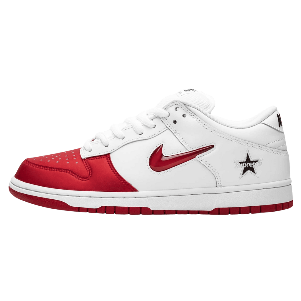 Supreme x Nike SB Dunk Low Red White – Kick Game
